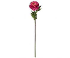 K&K Interiors 16182A-FU Vorbau Pfingstrose, 63,5 cm, zweifarbig Fuchsia