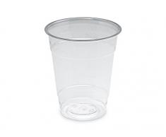 GUILLIN gm25pla Karton Becher Fassungsvermögen 20/25cl biologisch abbaubar, Kunststoff, transparent, 7,6 x 7,6 x 10,4 cm