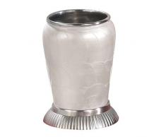 Nu Stahl Magnolia Badezimmer Tumbler, Satin Nickel