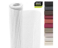 Smart Design Regaleinlage mit klassischem Griff – abwischbar – schnittbares Material – rutschfestes Design – für Regale, Schubladen, Flache Oberflächen – Küche 12-Inch x 10-Feet weiß