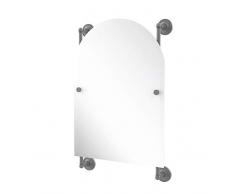 Allied Brass Prestige Regal Collection Arched Top Frameless Rail Mounted Mirror Wandspiegel, Mattgrau