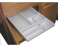 Vance Industries EZ N Store Herausziehbares Tablett für Unterschrank, Weiß