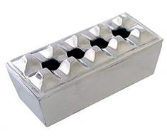 The Big Easy Tabak Zubehör poliertem Metall Rechteckig Zigarre Aschenbecher