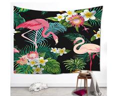 JMJT Wandteppich Kaktus, Wanddekoration, Wanddekoration, Grün Aquarelldruck, natürlich, 150 x 130 cm Schwan