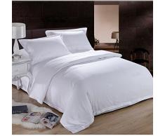 Supreme Fadenzahl 600 Ultra Soft 100% ägyptische Baumwolle 4-teiliges Bett-Set, Queen, weiß massiv passend für bis zu Matratzen 38,1 cm Deep Pocket von Classic & Komfort Betten, baumwolle, weiß, Queen