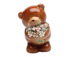 StealStreet ss-cg-20825 8,9 cm Painted braun Little Bear Figur halten Blumenstrauß