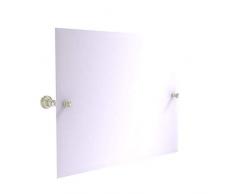 Allied Brass Carolina Collection Frameless Landscape Rectangular Tilt Mirror with Beveled Edge Wandspiegel, Polierts Nickel