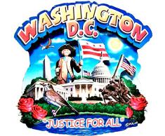 Washington, D.C. Montage Holz Kühlschrank Magnet
