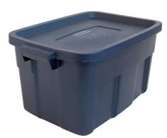 RUBBERMAID Roughneck Aufbewahrungsdosen, wiederverwendbar, Set von Vorratsdosen 14 Gal - 6 Pack Dark Indigo Metallic