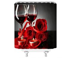 qianliansheji Tiermotiv Duschvorhang Cartoon Landschaft Badezimmer Duschvorhang Niedlich Kinderzimmer Duschvorhang Deko Set mit 12 Haken kann individuell angepasst Werden 70x70 Multi 1404