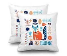 Batmerry Merry Christmas Dekorative Kissenbezüge 45,7 x 45,7 cm, Karneval Party Konfetti Geburtstag bunt Urlaub abstrakte doppelseitige Überwurfkissen Sofa Kissenbezug Lendenwirbelkissen Kissenbezug, baumwolle, Winter 01, 18 x 18(set of 2)