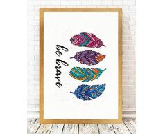 Bonamaison dekorativ 100% Mdf Malerei für Startseite,Gemälde für Wohnzimmer, Kunstdruck für Küche, Gerahmte Bilder für Schlafzimmer 24X29 Cm, 1 Stück - Hergestellt in der Türkei