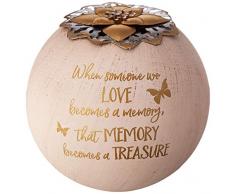 Pavilion Gift Company Teelichthalter When Someone We Love, Memory Becomes A Treasure, 12,7 cm, goldfarben