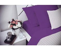 Elegant Italian Bed Linen Bettwäsche, Violett, 100% Mikrofaser, DOPPELTE