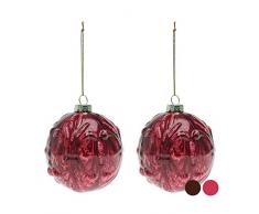 BigBuy Weihnachtskugeln, Braun, 8 cm