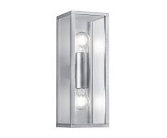 Trio Leuchten Garonne Aussen Wandleuchte, Druckguss Aluminium, zinkfarbig