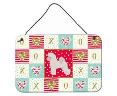 Carolines Treasures Bichon Fris Love Türaufhänger, Wanddekoration, Mehrfarbig