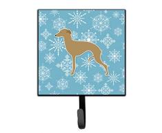 Caroline s Treasures bb3514sh4 Winter Schneeflocke Italienisches Windspiel Leine oder Schlüsselhalter, klein, Multicolor