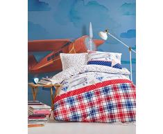 Cotton Box Steppdecke für Kinder 160 x 220 cm Red White Black