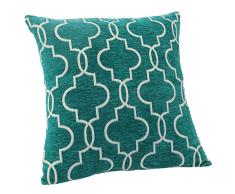 DECOMALL Kissenbezüge, sehr weich, dekorativ, quadratisch, marokkanisches geometrisches Spalier für Couch Sofa Schlafzimmer 26x26 hellblau