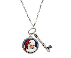 American Coin Treasures Weihnachtsmann Magischer Schlüssel-Tür-Aufhänger, bunt, Santa Washington, Quarter, Weihnachts-Türschlüssel, Echtheitszertifikat