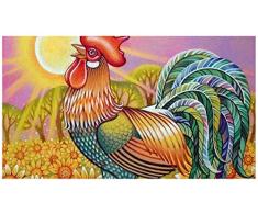 Mobicus DIY 5D Diamant Malen nach Zahlen Kit für Erwachsene, voller Bohrer Diamant Stickerei Dotz Kit Home Wall Decor-Cock