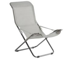 fiam 127TX ANBIBE Gartenliege, Stahl, 61 x 97 x 94 cm, Weiß/Beige