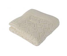 Betires Home Decke Baby Ecru 90 x 90 cm