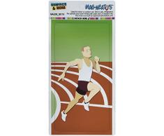 Grafiken und mehr Läufer Licht Running Track Long Abstand Cross Country Marathon mag-Neato s Car Kühlschrank Locker Vinyl Magnet