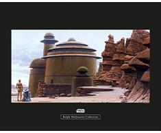 Komar Wandbild Star Wars Classic RMQ Jabbas Palace | Kinderzimmer, Jugendzimmer, Dekoration, Kunstdruck | ohne Rahmen | WB150-50x40 | Größe: 50 x 40 cm (Breite x Höhe)