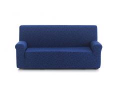 Blindecor Segrelles Elastic Sofabezug, Blau, 3 Sitzplätze