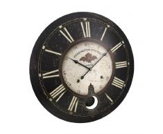 23 cm Durchmesser, Kensington Station Wanduhr mit Pendel