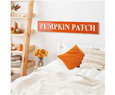 Glitzhome Holzschild für Thanksgiving, Landhaus-Stil, englische Aufschrift Pumpkin Patch
