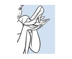 Disney Wandbild von Komar | Cinderella Glass Shoe | Kinderzimmer, Babyzimmer, Dekoration, Kunstdruck | Größe 40x50cm (Breite x Höhe) | ohne Rahmen | WB016-40x50