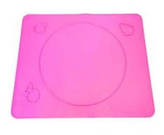 Outlook Design Pie Mat Pink für Gebäck mit Führung für Kneten Kuchen, Silikon, Pink Fluo,