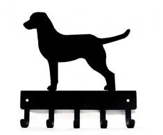 The Metal Peddler Chesapeake Bay Schlüsselbrett für Hundeleine Large 9 inch Wide schwarz