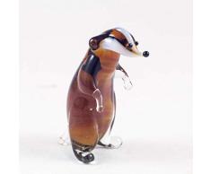 EE Glass Glasfigur Dachs klein mundgeblasen Kunst Sammlerfigur