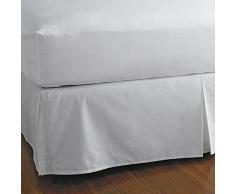 Luxuriöse Hotel Collection 600 Fadenzahl 100% ägyptische Baumwolle Bett Rock 45,7 cm Drop Elfenbeinfarben Queen von Kotton Kultur (Split Ecke massiv Bett Rock), baumwolle, weiß, Queen