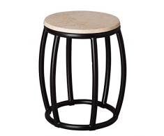 Emissary Home & Garden 25562BK/WG Hocker, Schwarz/Weiß