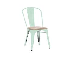 Design Lab MN LS-9000-2-PEPLW Dreux Stapelsessel aus hellem Ulmholz, 2-er Set, braun