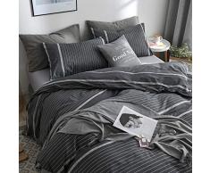 VClife 3 Stück Baumwolle Tröster Bezug (1 Bettbezug + 2 Kissenbezüge:) Luxuriöse Weiche Bettbezug Sets für Kinder Erwachsene, baumwolle, Stil Nr. 4, King Size