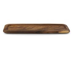 K&K Interiors 15015A-2 Tablett aus Holz, rechteckig, 45,7 cm, Braun