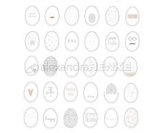 ALEXANDRA RENKE (3PL) 101176 Oster-Papier, 30,5 cm, Frohe Ostereier, Einheitsgröße