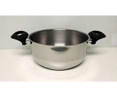 Steel Pan SUD490 Stielkasserolle mit 2 Griffen, Silber