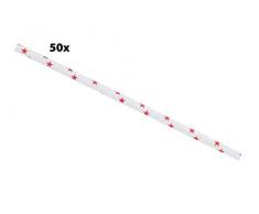 Cosy & Trendy 7522174 Trinkhalme Eco-Papier-Rot & Weiß 50 Stück