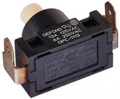 Hoover 93002080 Schalter, schwarz mit weißer Taste, rund, U5507900