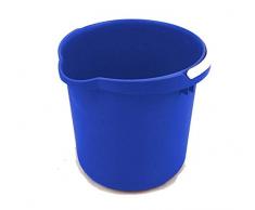 DREI Ti Eimer mit Trinkhalm, Blau, 10 l, Einheitsgröße,