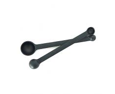 EKOBO Pronto Set, Black Messlöffel, Bambus, 23 x 4,5 x 2,5 cm