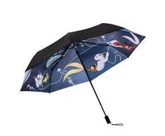 ITODA Sonnenschirm, UV-Schutz, UPF 50+, Winddicht, faltbar, tragbar, für Reisen, Strand a