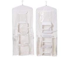 Elf Stor 83-DT5153 Türhängepapier und Geschenktüte, Aufbewahrungsboxen und Organizer, 2 Stück, Weiß und transparent